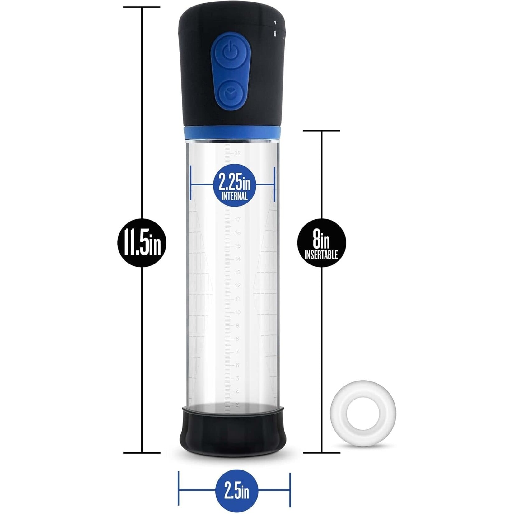 Blush Novelties Precision Vx1 Motorized Male Enhancement Penis Pump