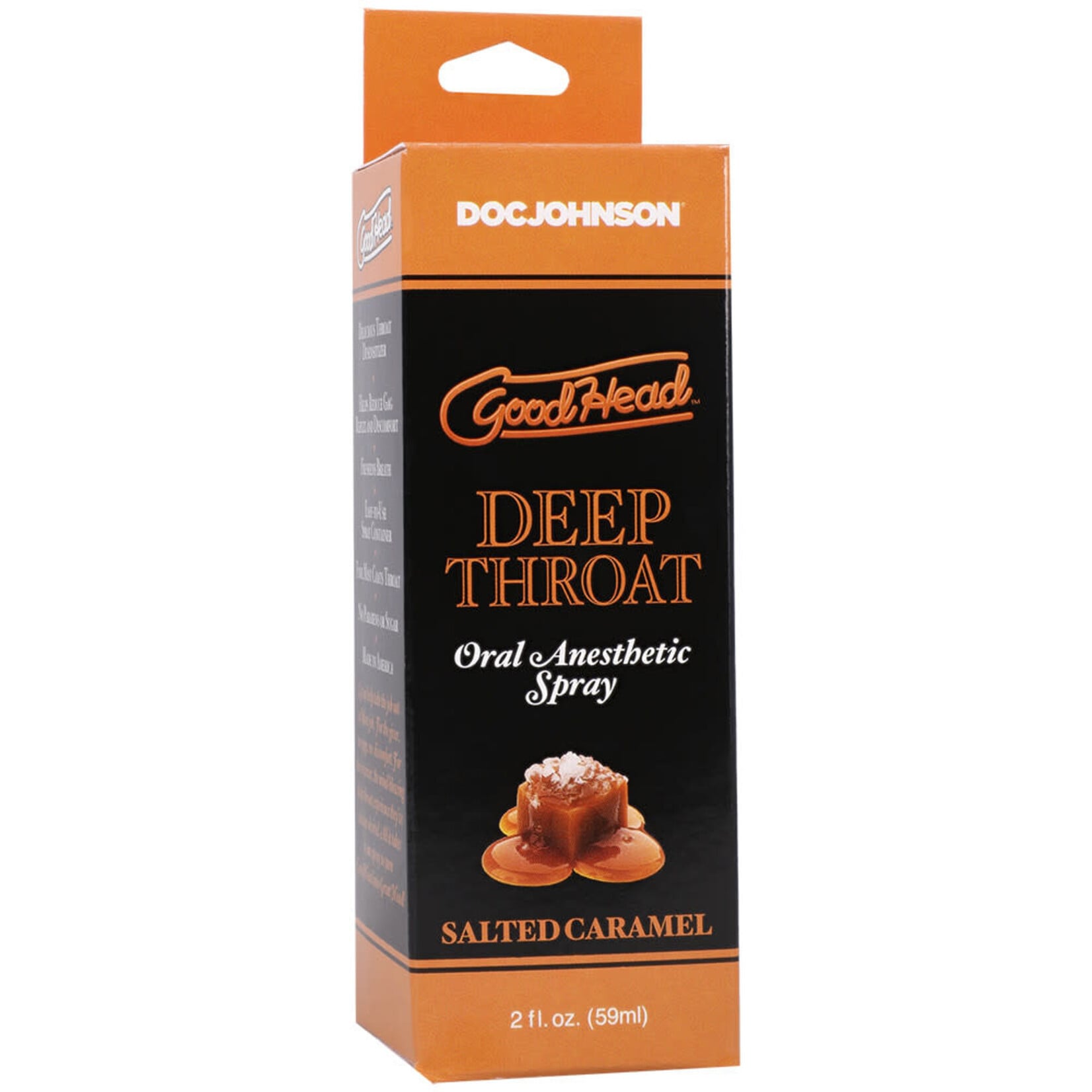Doc Johnson Goodhead Deep Throat Spray Salted Caramel 2 oz.