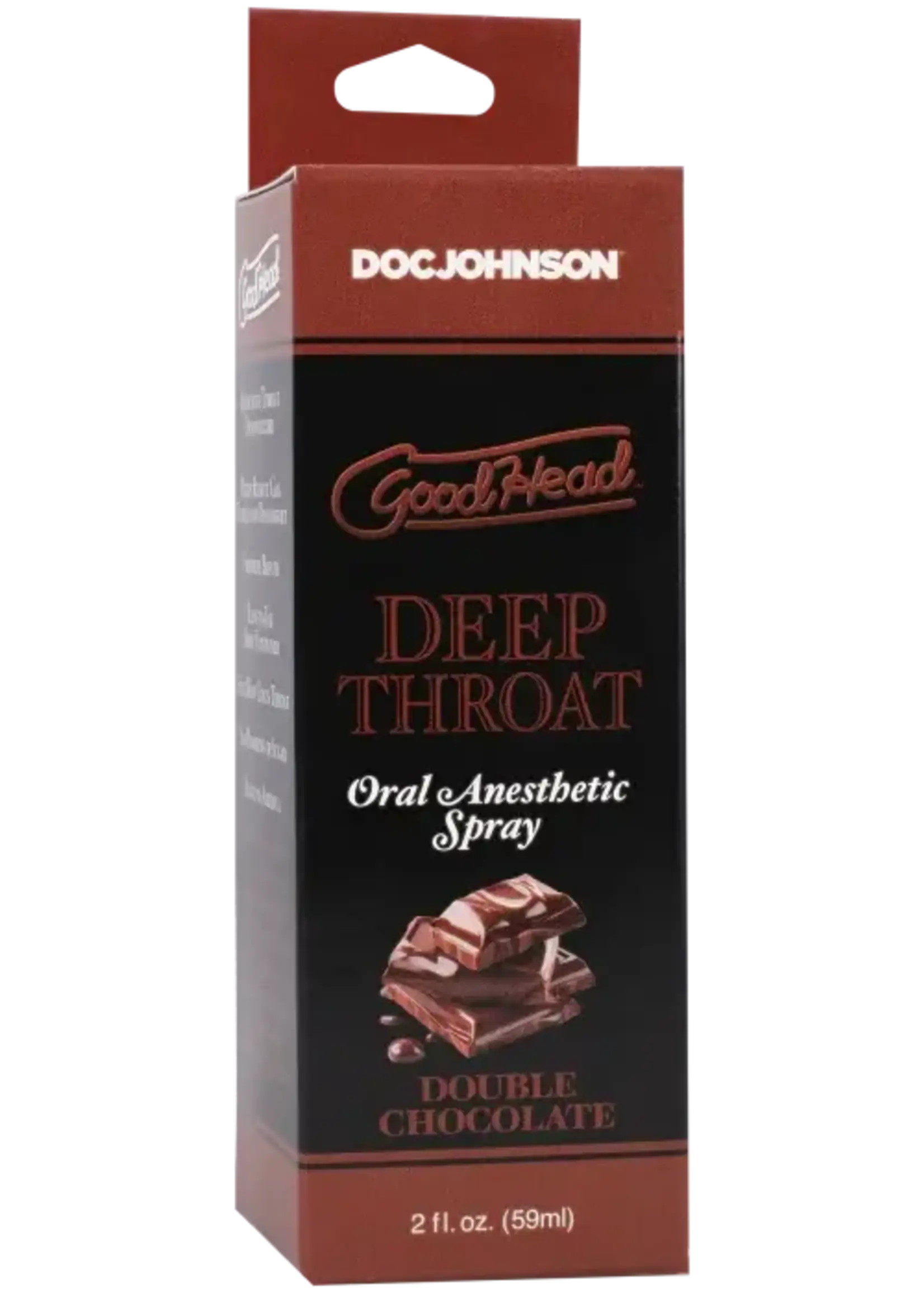 Doc Johnson Goodhead - Deep Throat Spray - Double Chocolate - 2 Fl. Oz.