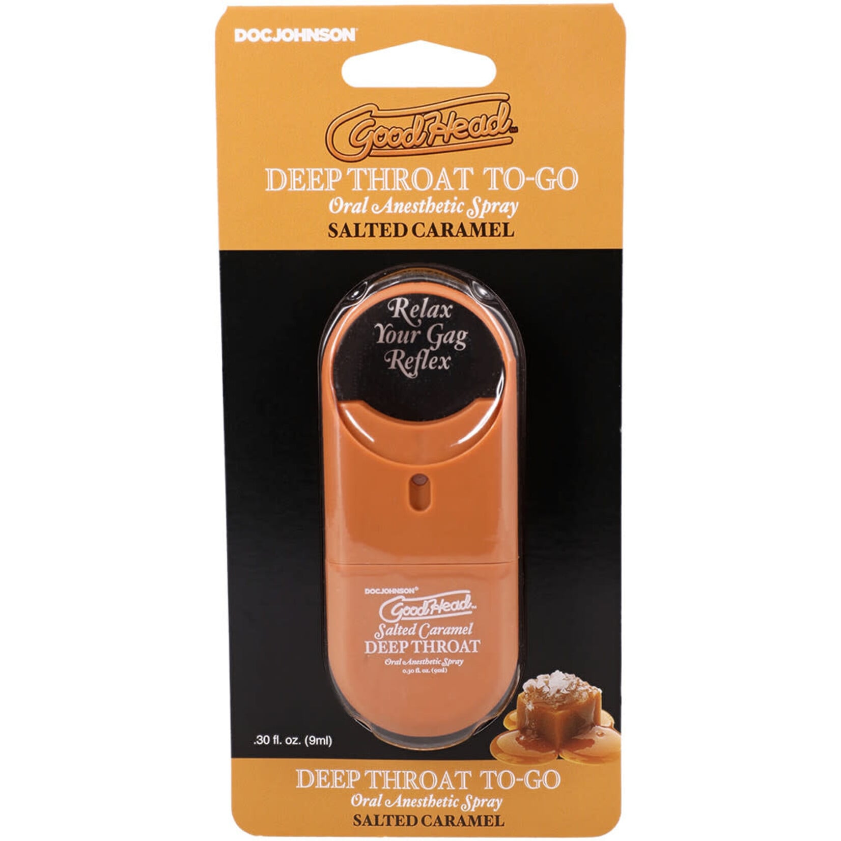 Doc Johnson Goodhead Deep Throat Spray To-Go Salted Caramel 0.30 oz.