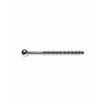 Rouge Garments Rouge Beaded Stainless Steel Urethral Sound with Stopper - Silver