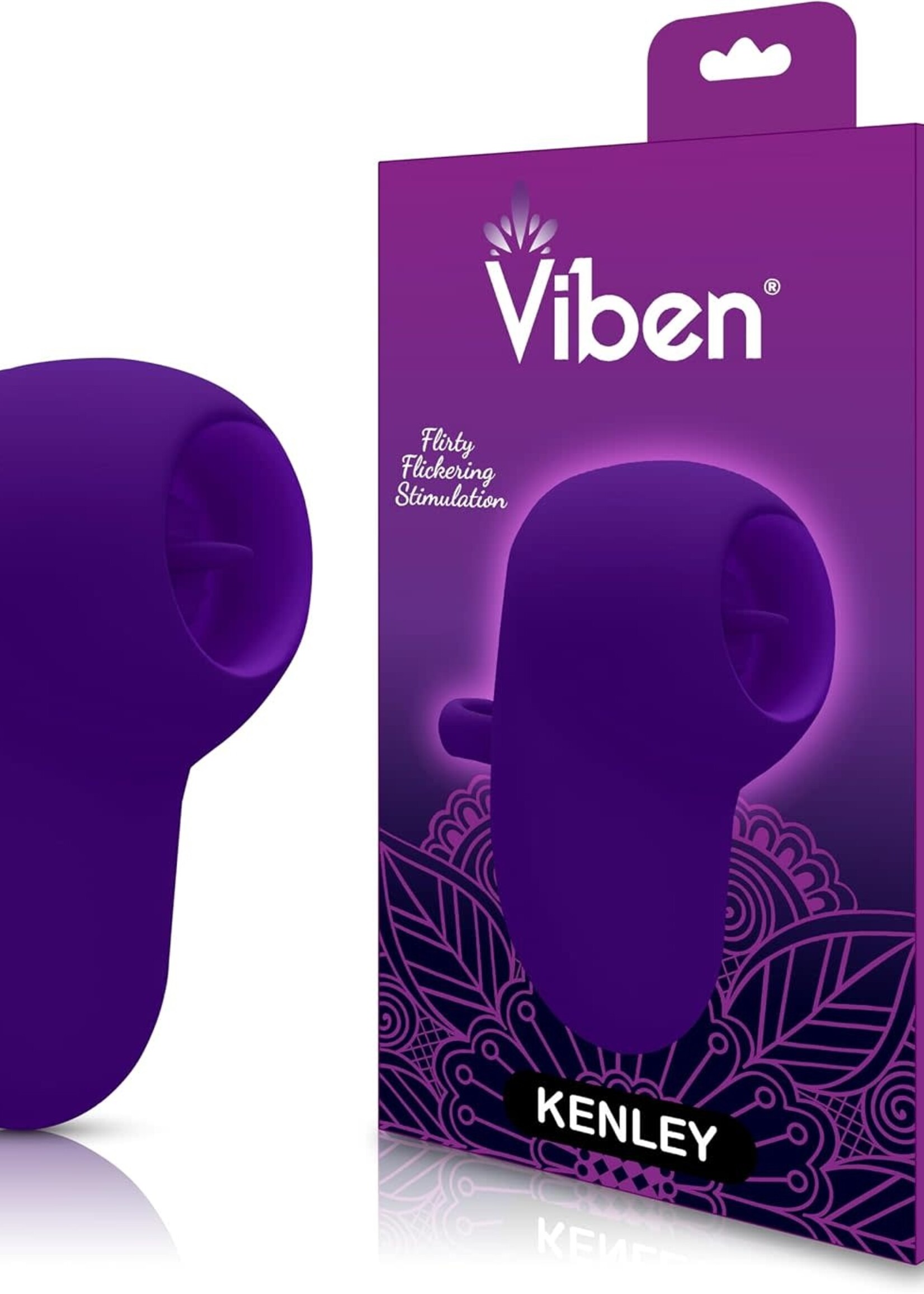 Viben Kenley - Violet - Intense Flickering Finger Vibe With Comfort Grip Ring