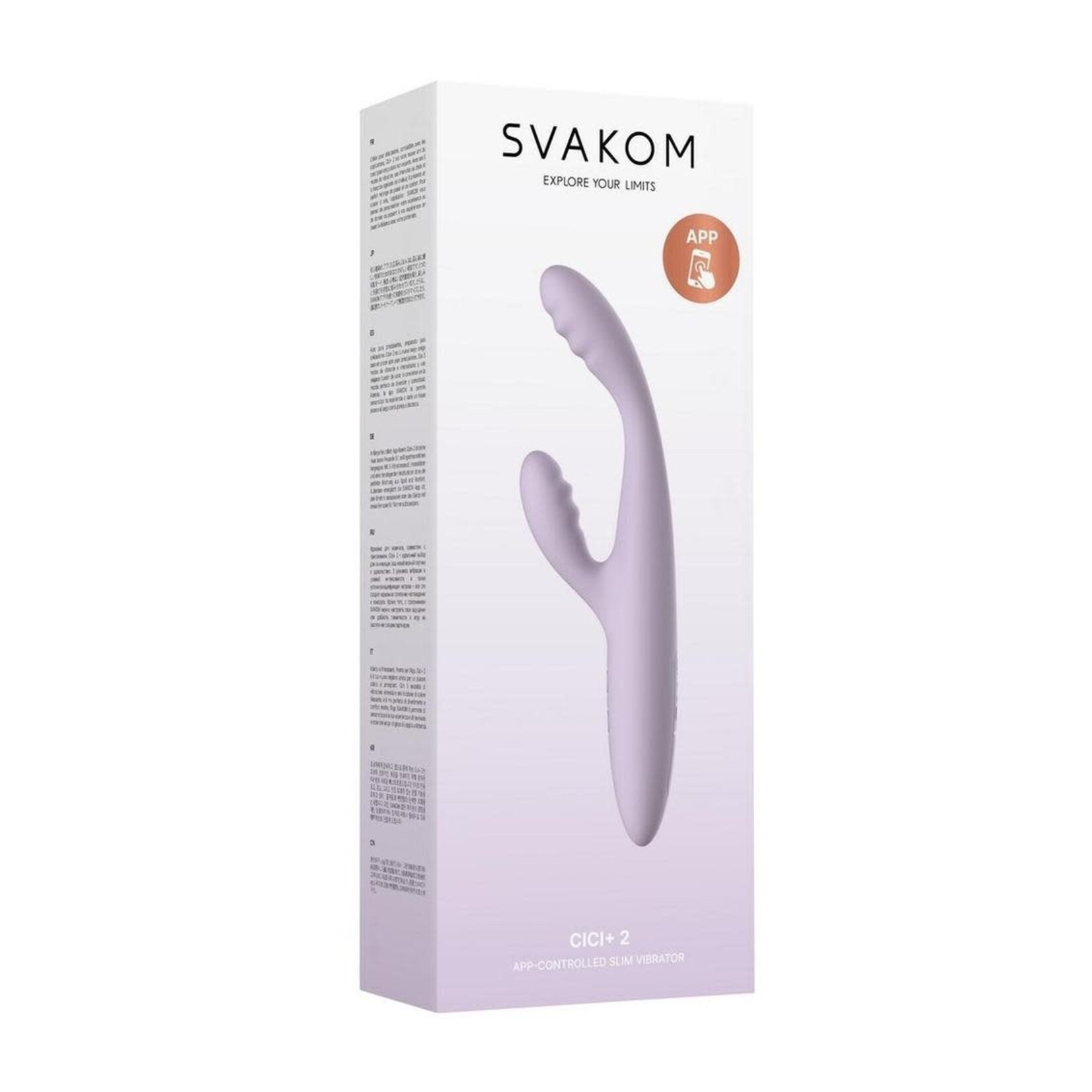 Svakom Svakom CICI Plus 2 Rechargeable Silicone App Controlled G-Spot Warming Vibrator - Lavender