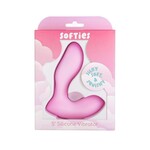 BMS Factory Softies Dual Rechargeable Silicone Vibrator 5in - Pink