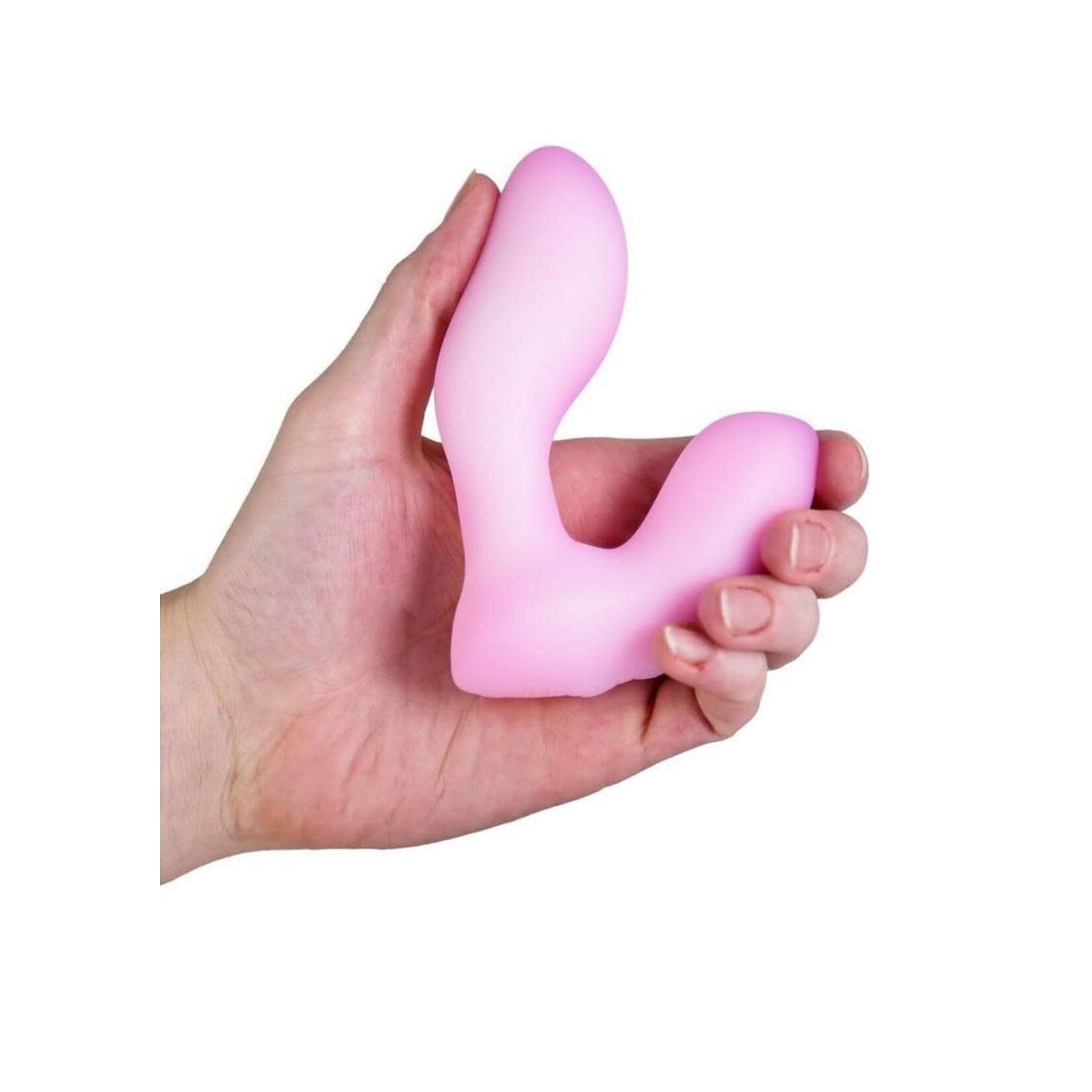 BMS Factory Softies Dual Rechargeable Silicone Vibrator 5in - Pink