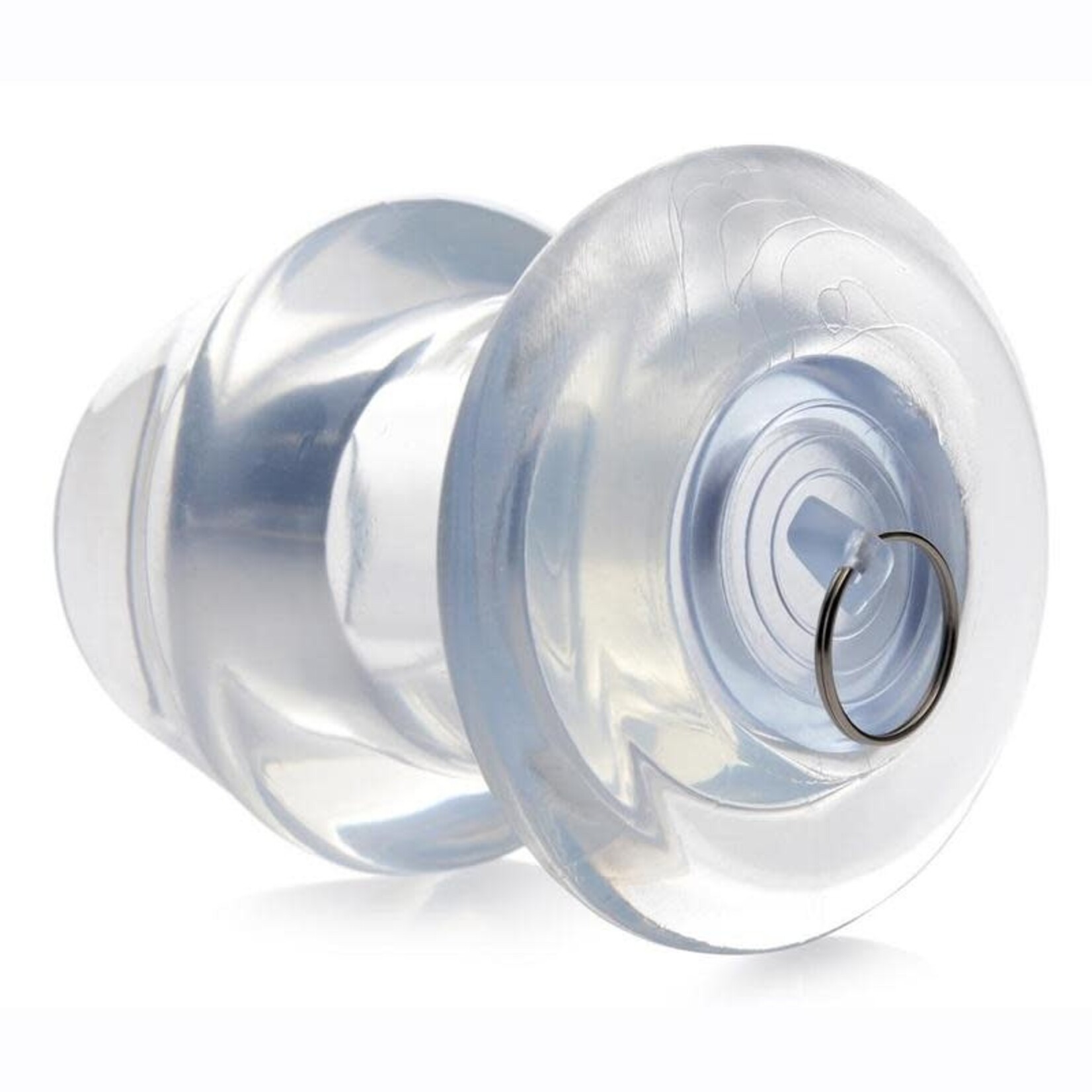XR Brands Master Series Master Series Ass Bung Clear Hollow Anal Dilator 4.1in - XLarge