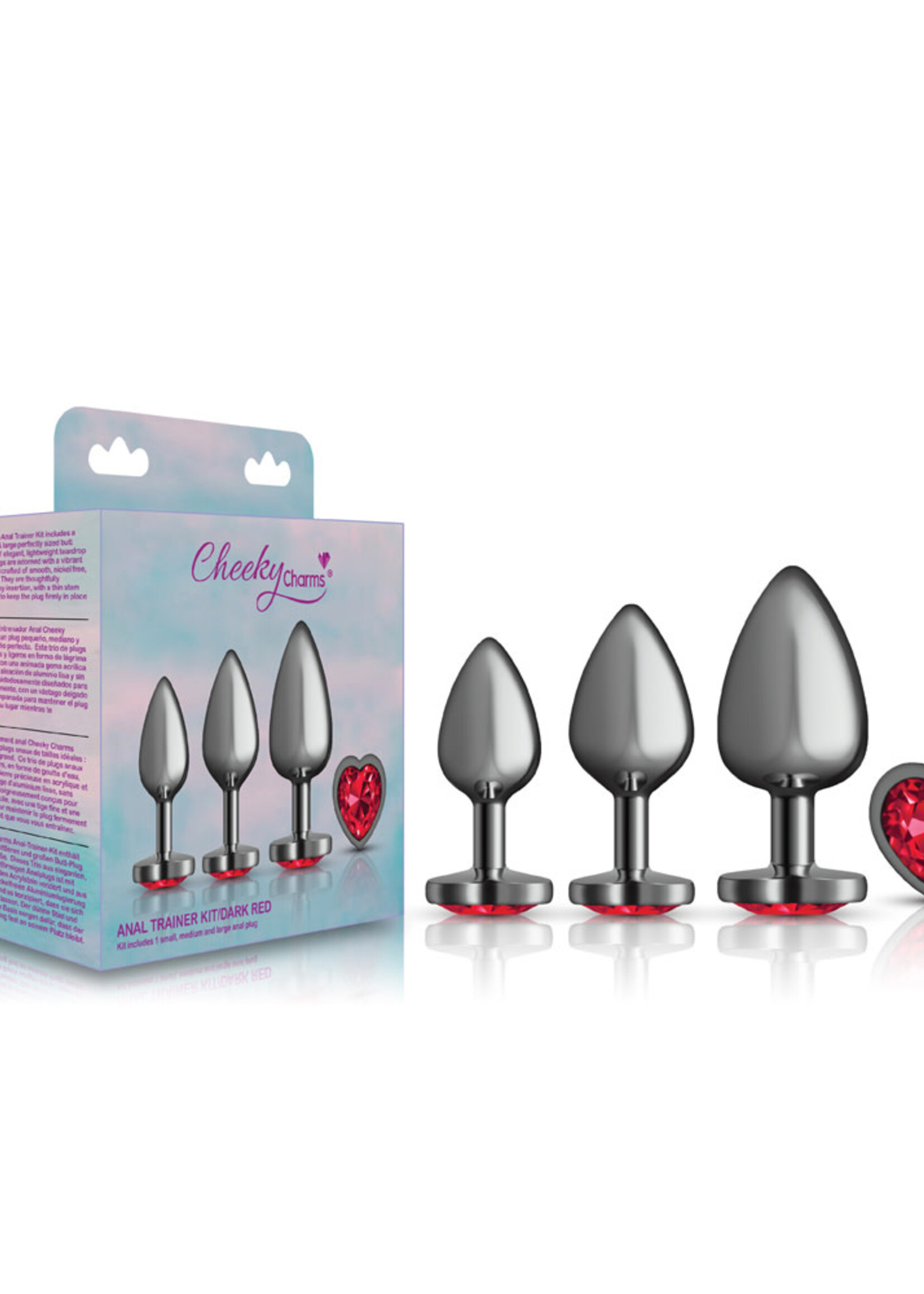 Viben Cheeky Charms  Metal Butt Plug Anal Trainer Kit