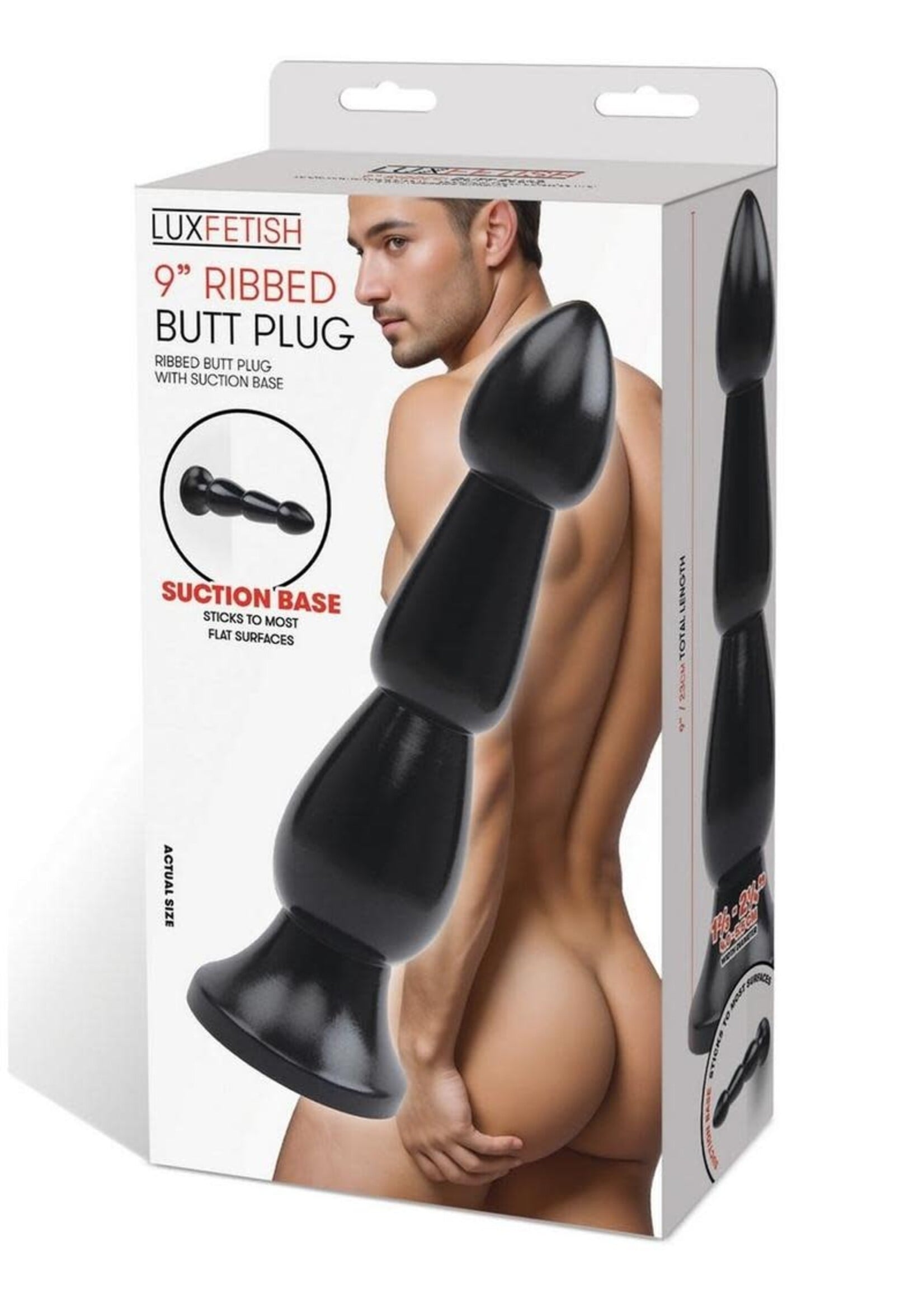 Calexotics 9" Ribbed Butt Plug