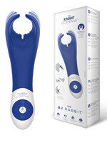 The Rabbit Company The BJ Rabbit Rechargeable Silicone Vibrator - Navy