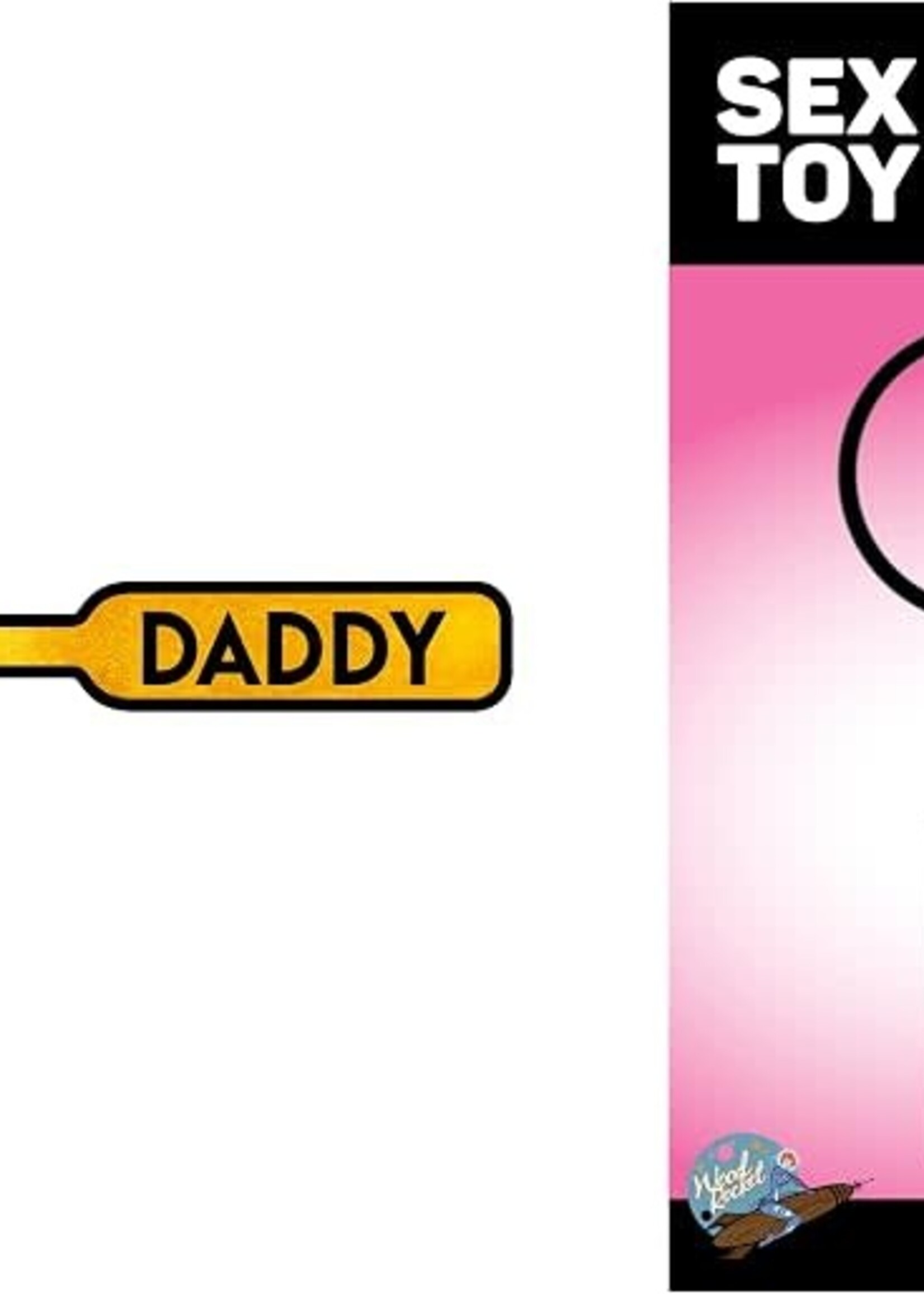 Wood Rocket Paddle Daddy Keychain - Yellow/Black