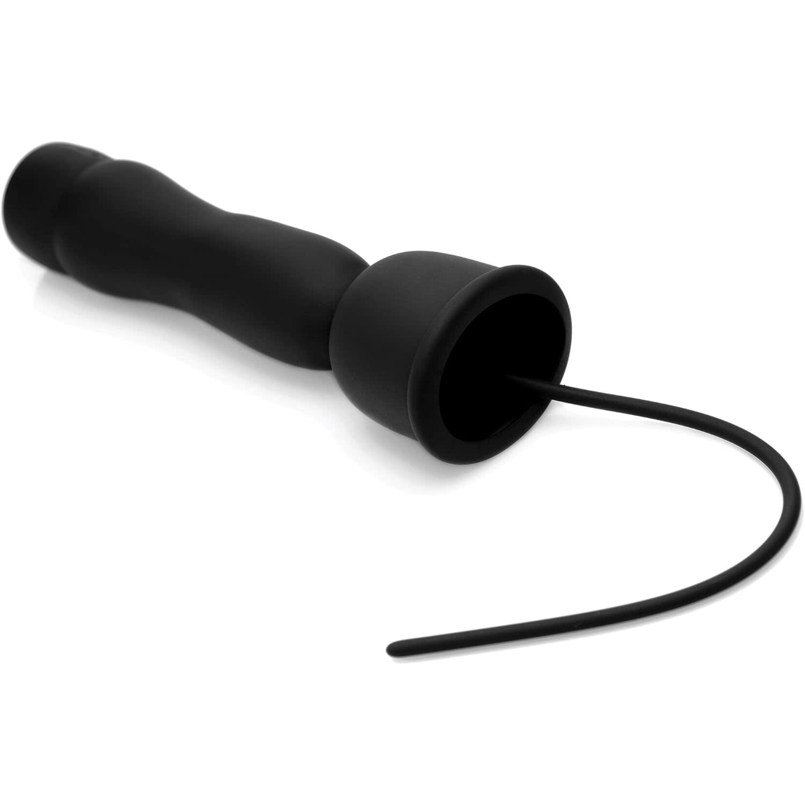 XR Brands Trinity Vibes 16x Penis Head Teaser With Urethral Sound - Black