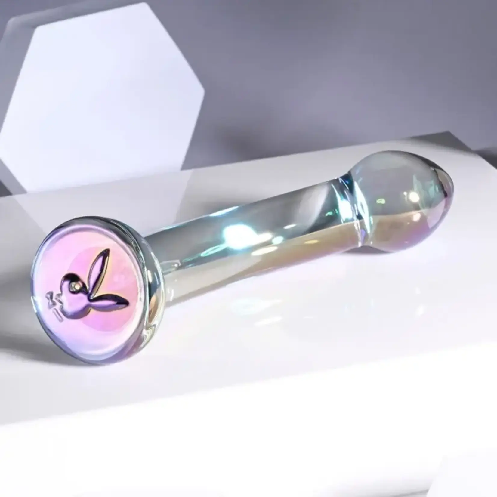 Evolved Novelties Playboy Jewels King Glass Probe - Purple
