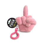 Little Genie Fucks to Give Twirly Bird Plushy Keychain Charm - Pink