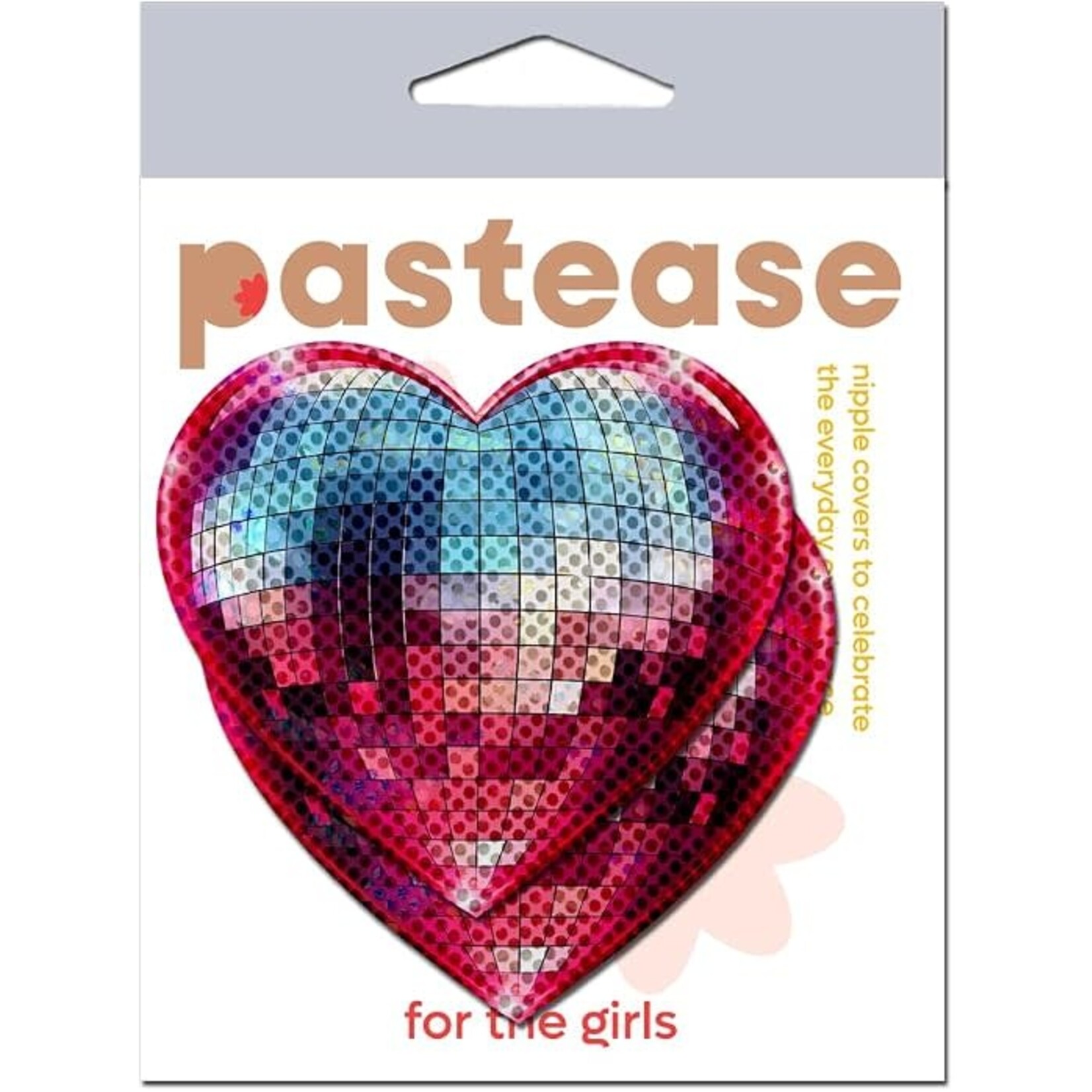 Pastease Pastease Sparkling Discoball Heart - Blue and Pink O/S
