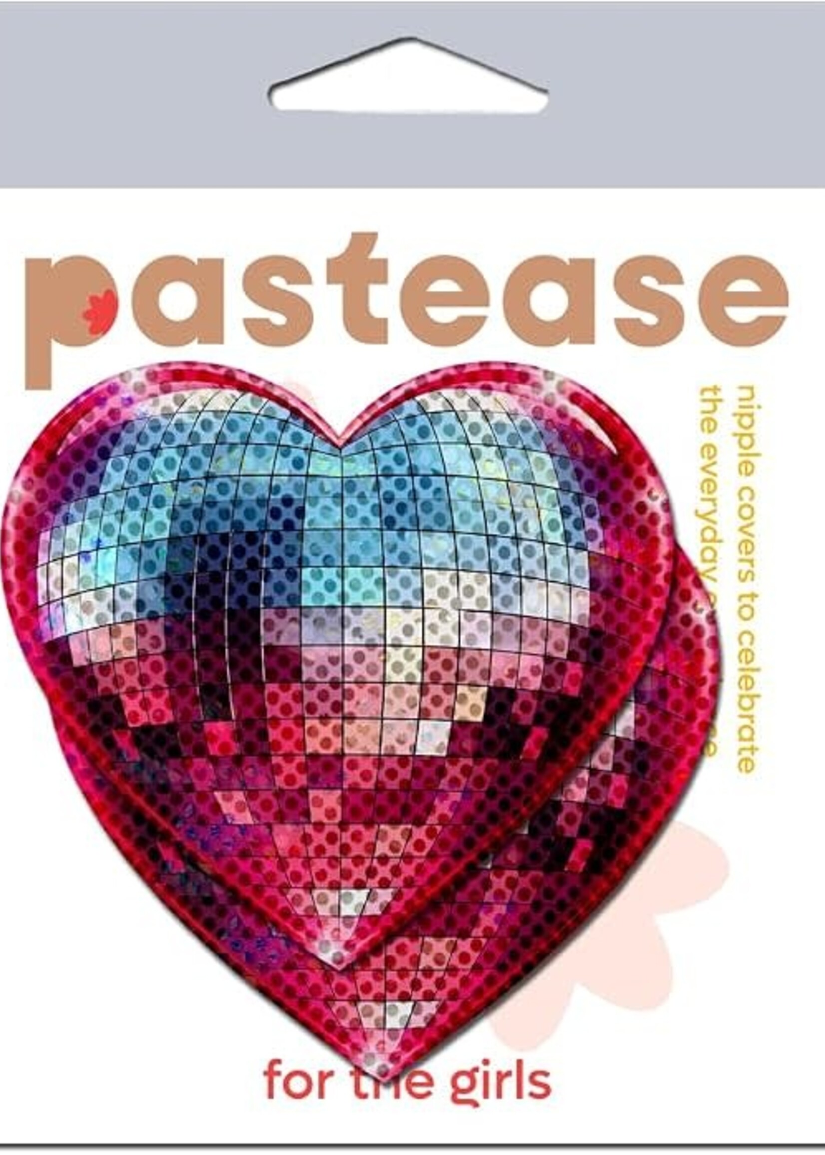 Pastease Pastease Sparkling Discoball Heart - Blue and Pink O/S