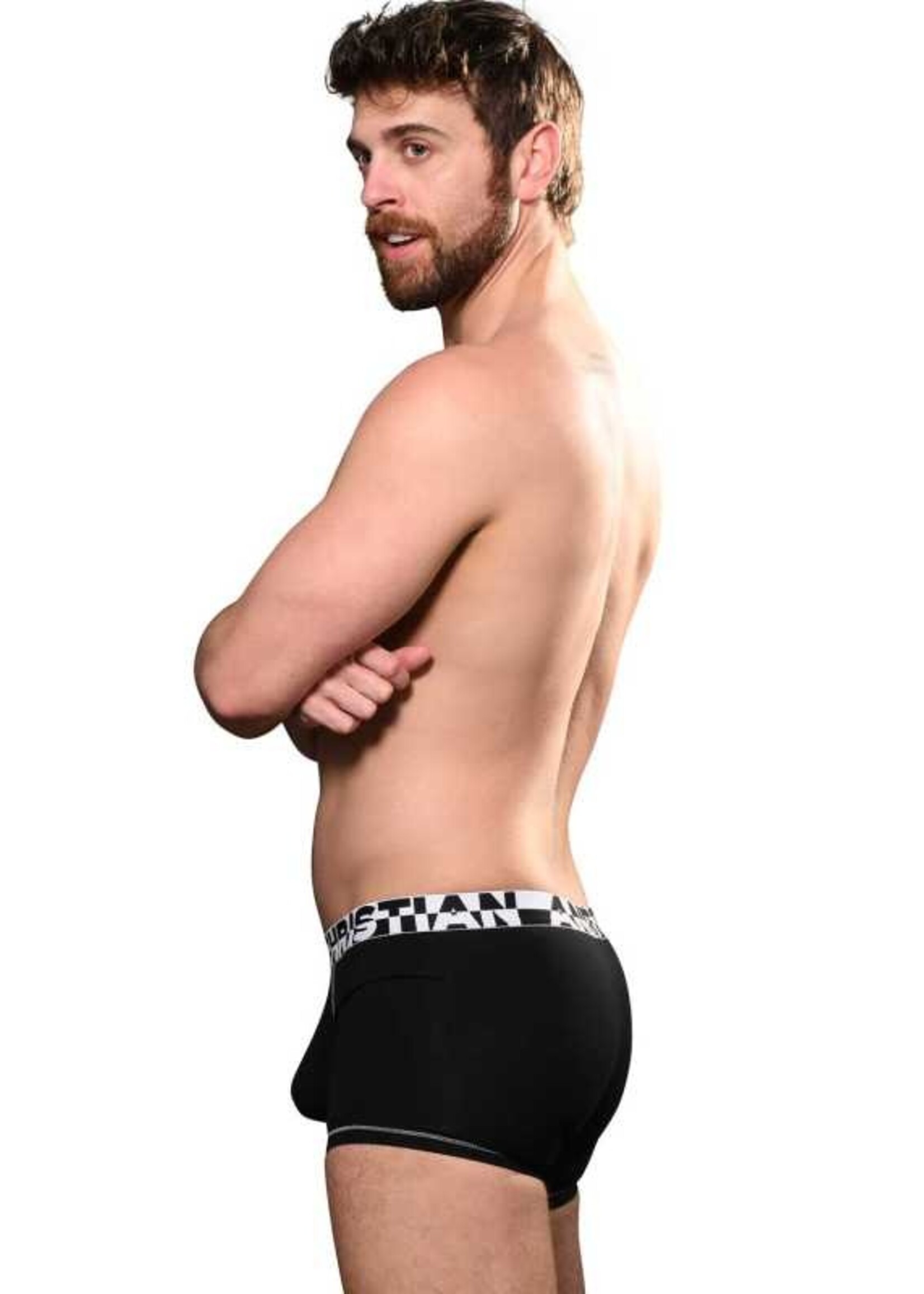 Andrew Christian ALMOST NAKED® Hang-Free Boxer BLACK Small