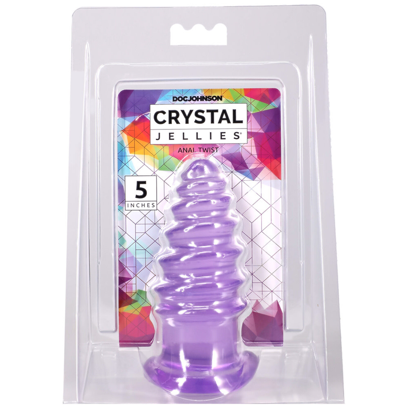 Doc Johnson Crystal Jellies Anal Twist 5 Inch