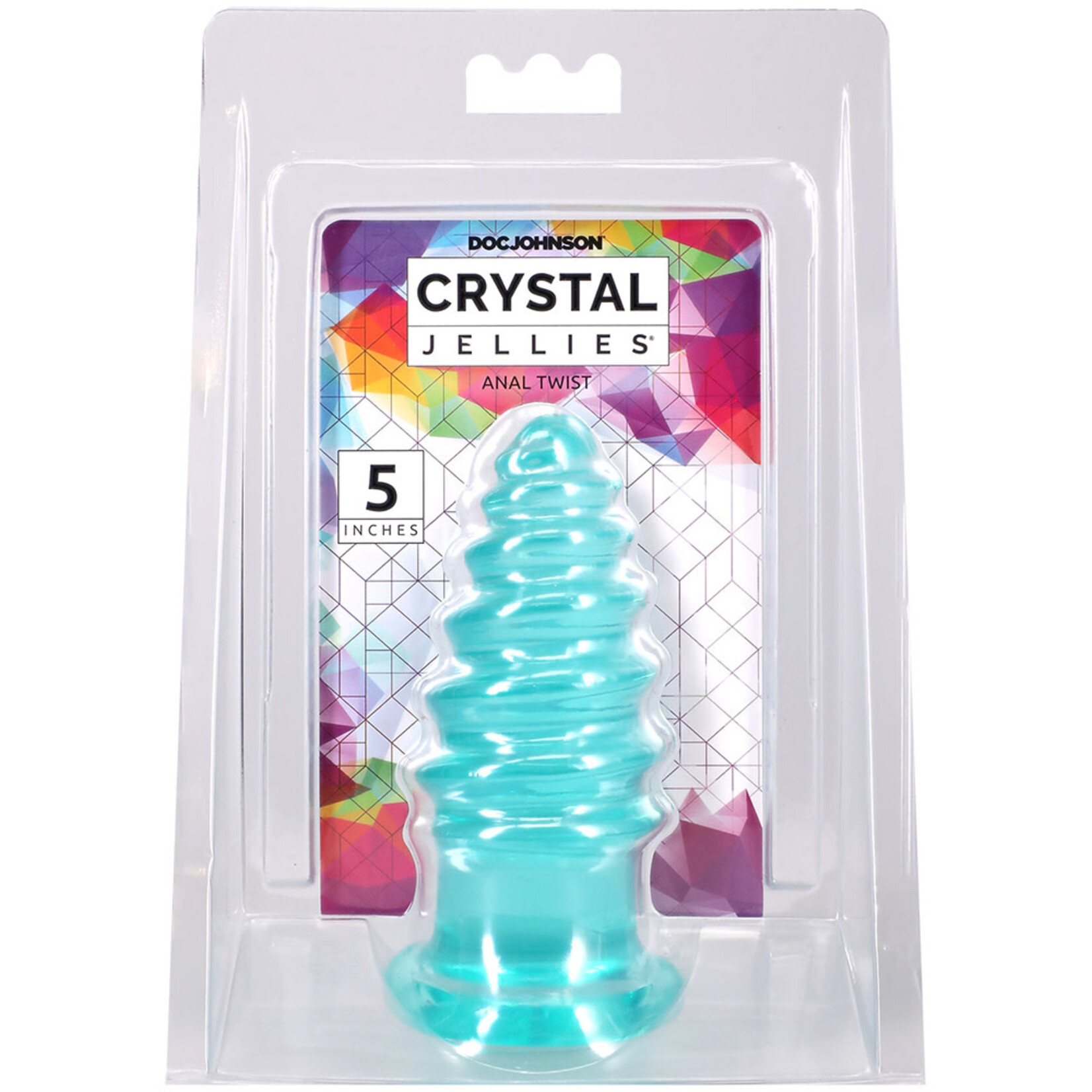 Doc Johnson Crystal Jellies Anal Twist 5 Inch
