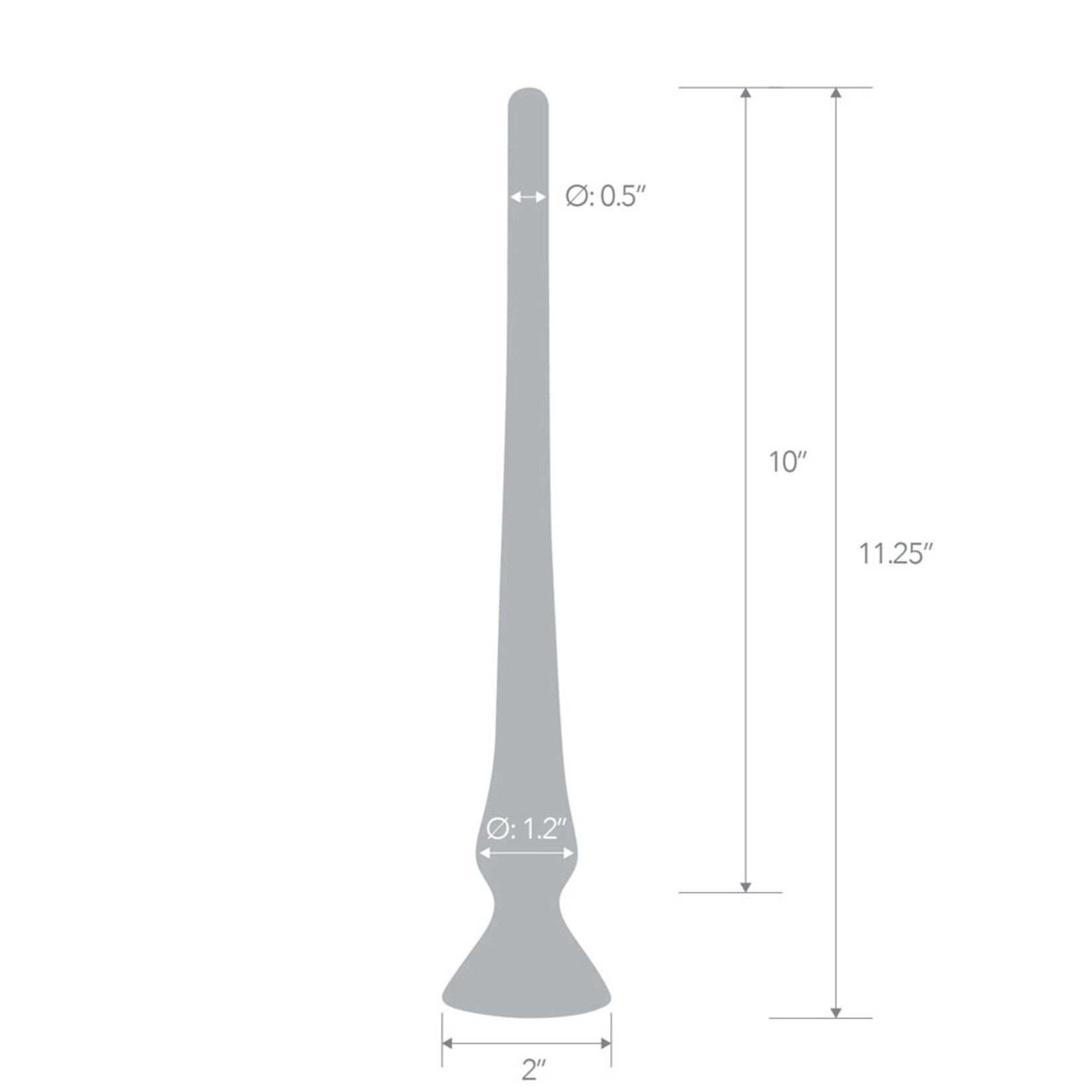 Blue Line Men 11.75" Ultra Deep Dive Butt Plug