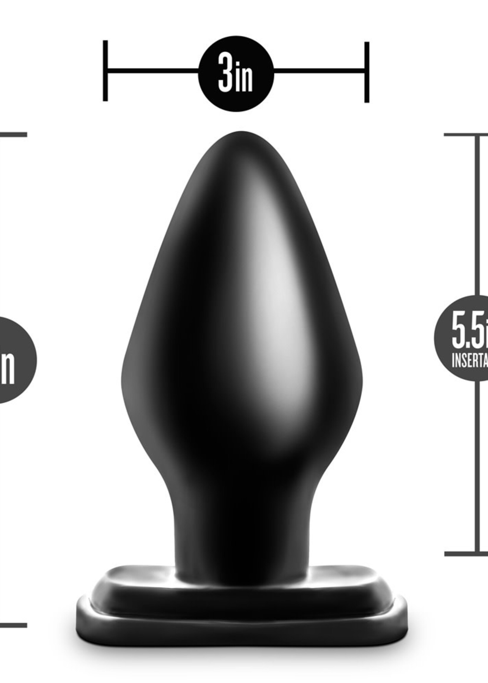 Blush Novelties Anal Adventures XXL Butt Plug - Black
