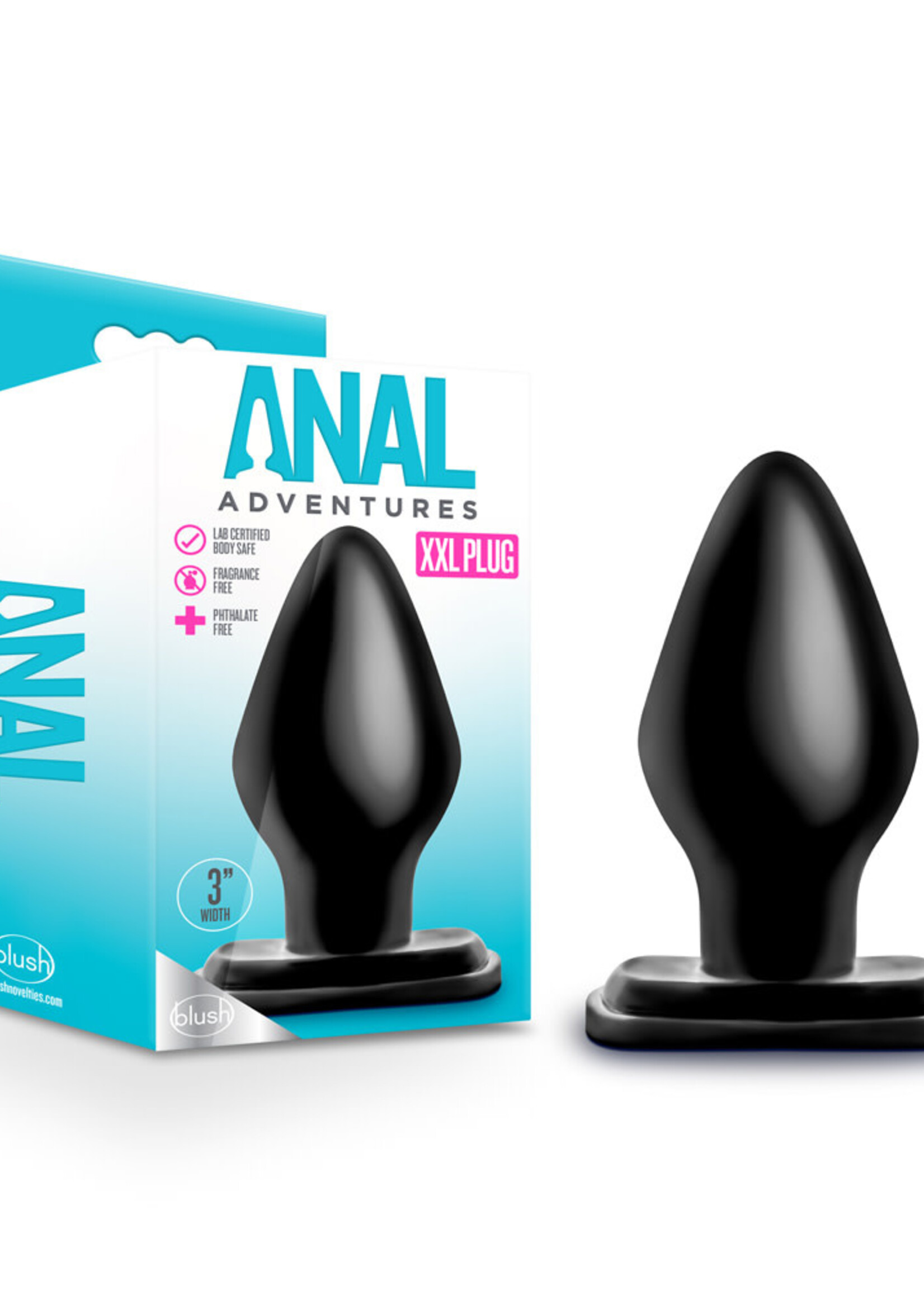 Blush Novelties Anal Adventures XXL Butt Plug - Black