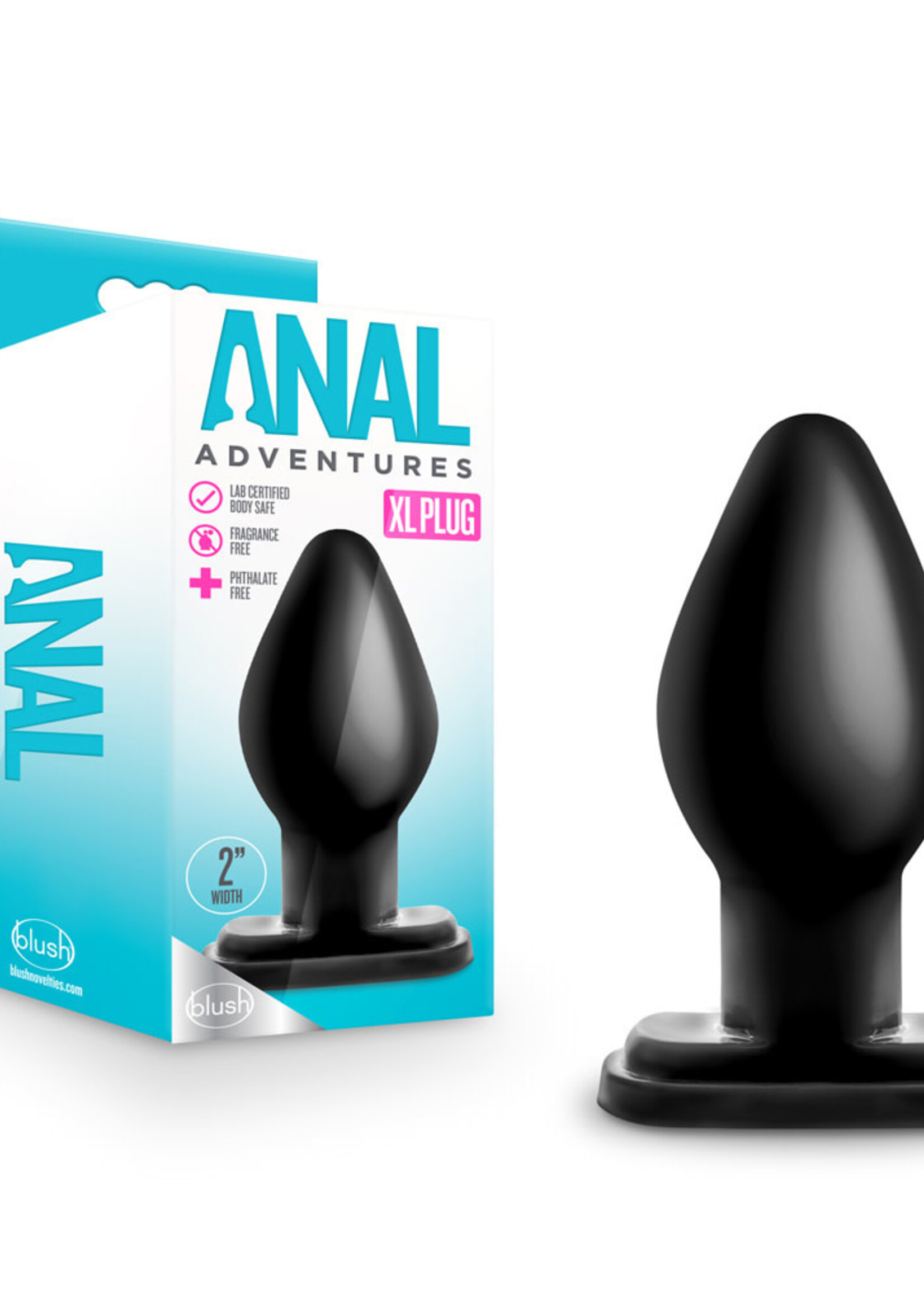 Blush Novelties Anal Adventures XL Plug Black