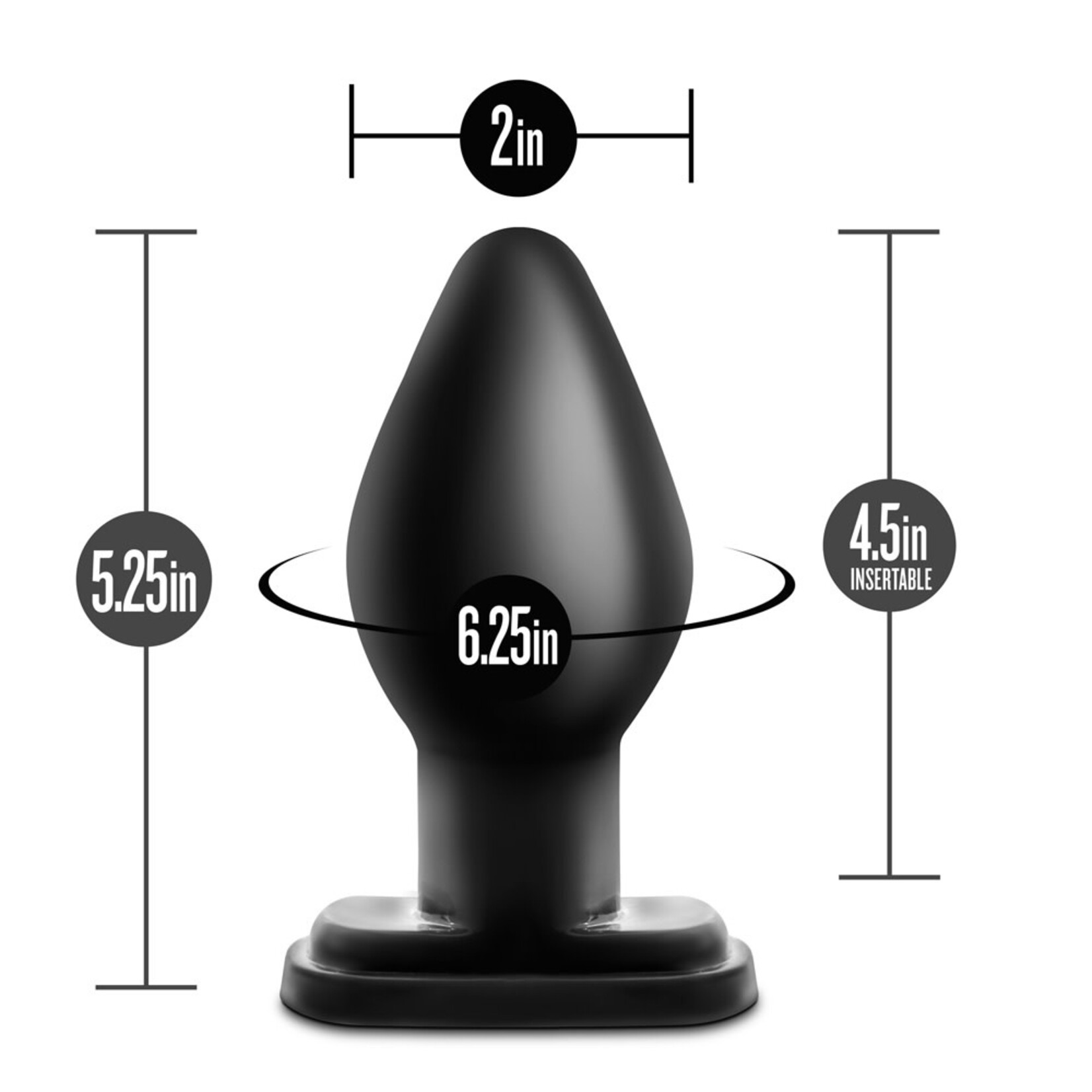 Blush Novelties Anal Adventures XL Plug Black