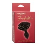 Calexotics Forbidden Rose Silicone Anal Plug - Small - Black