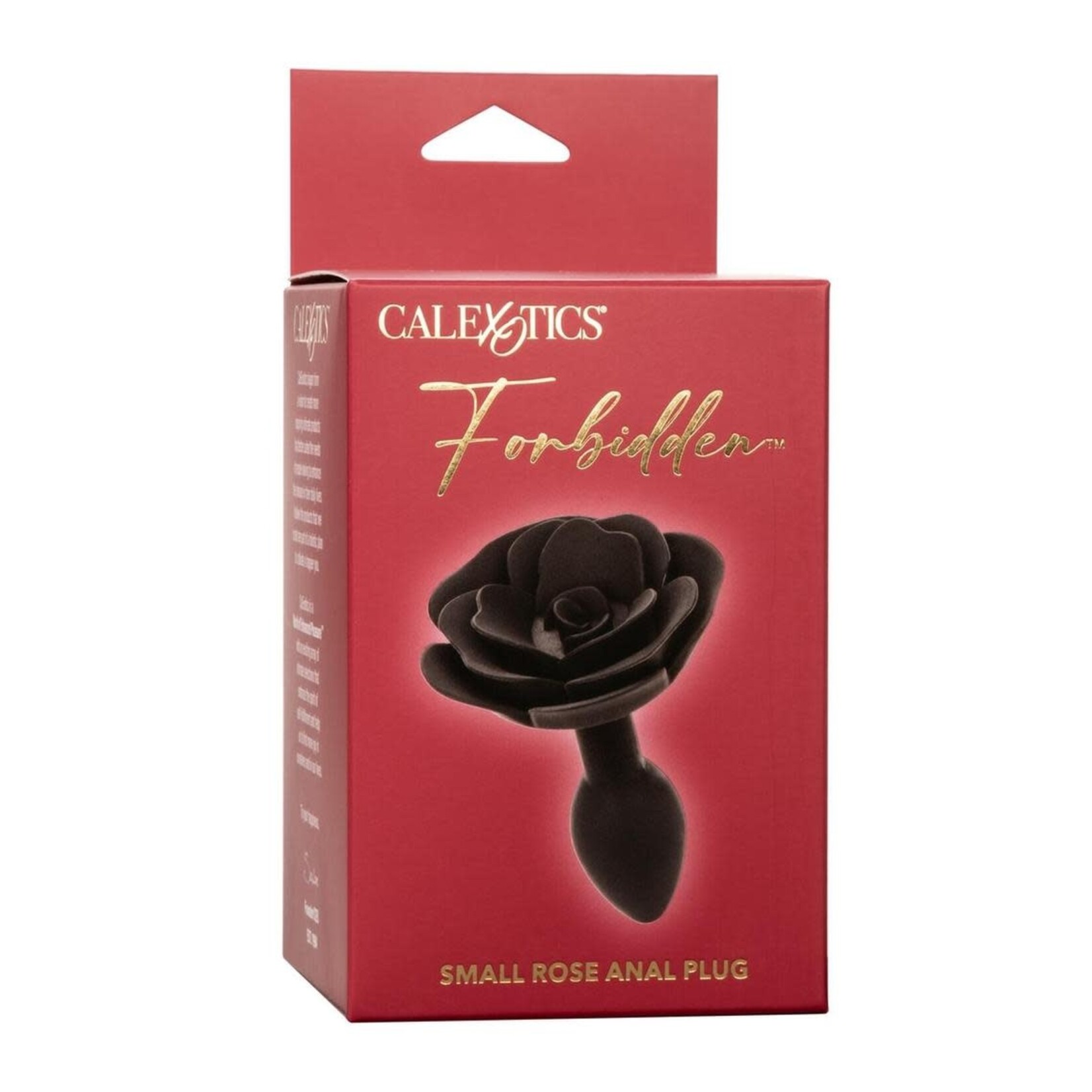 Calexotics Forbidden Rose Silicone Anal Plug - Small - Black