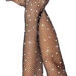 Leg Avenue Leg Avenue Rhinestone Fishnet Opera Length Gloves - OS - Black