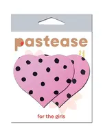 Pastease Pastease Heart w/Polka Dot - Pink/Black O/S