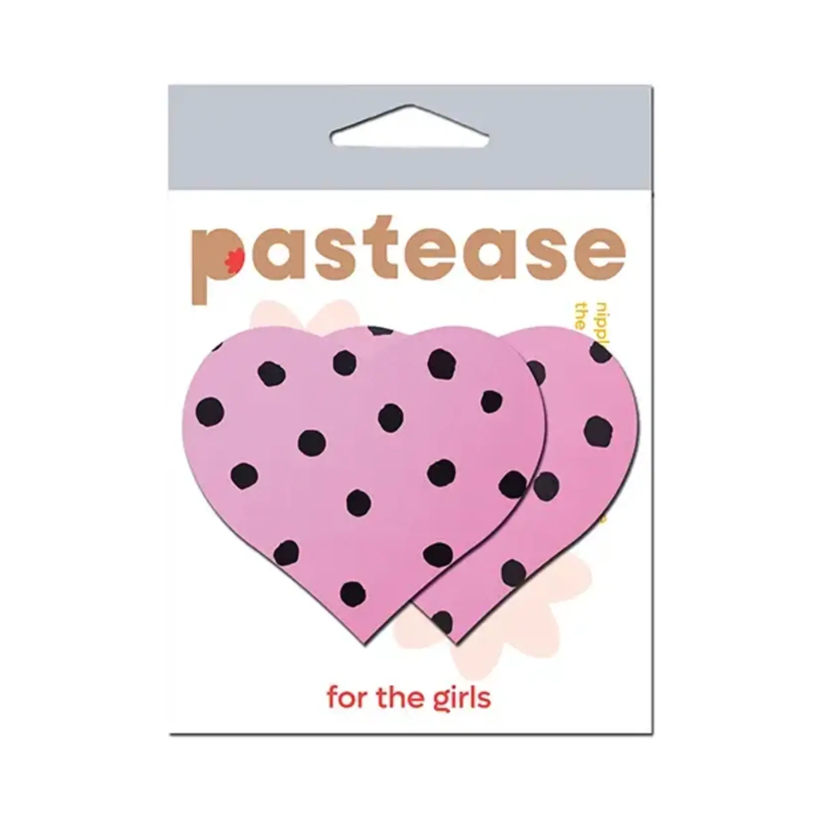 Pastease Pastease Heart w/Polka Dot - Pink/Black O/S