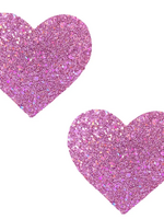 Neva Nude Pegasus Kisses Iridescent Pink Glitter I Heart U Nipztix Pasties