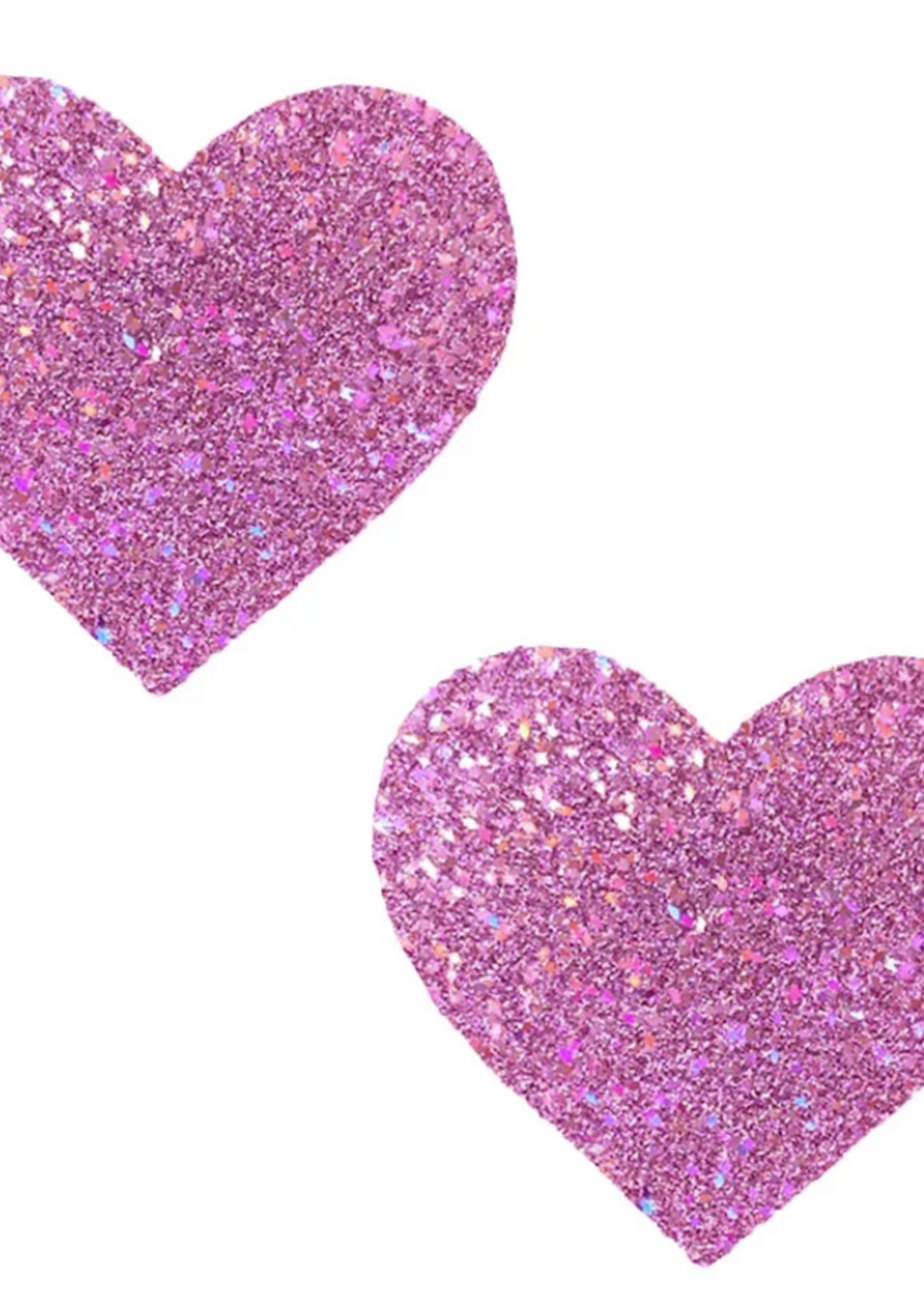 Neva Nude Pegasus Kisses Iridescent Pink Glitter I Heart U Nipztix Pasties
