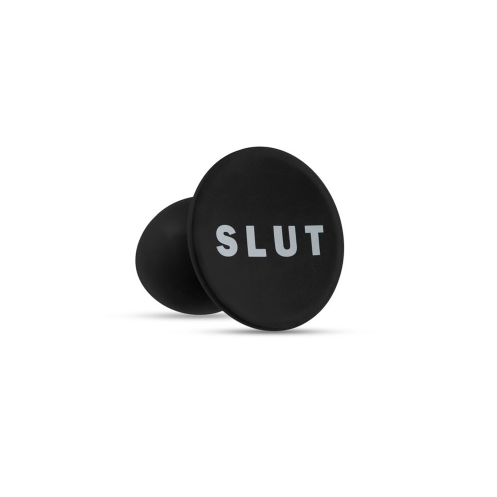 Blush Novelties Temptasia Slut Silicone Butt Plug - Black