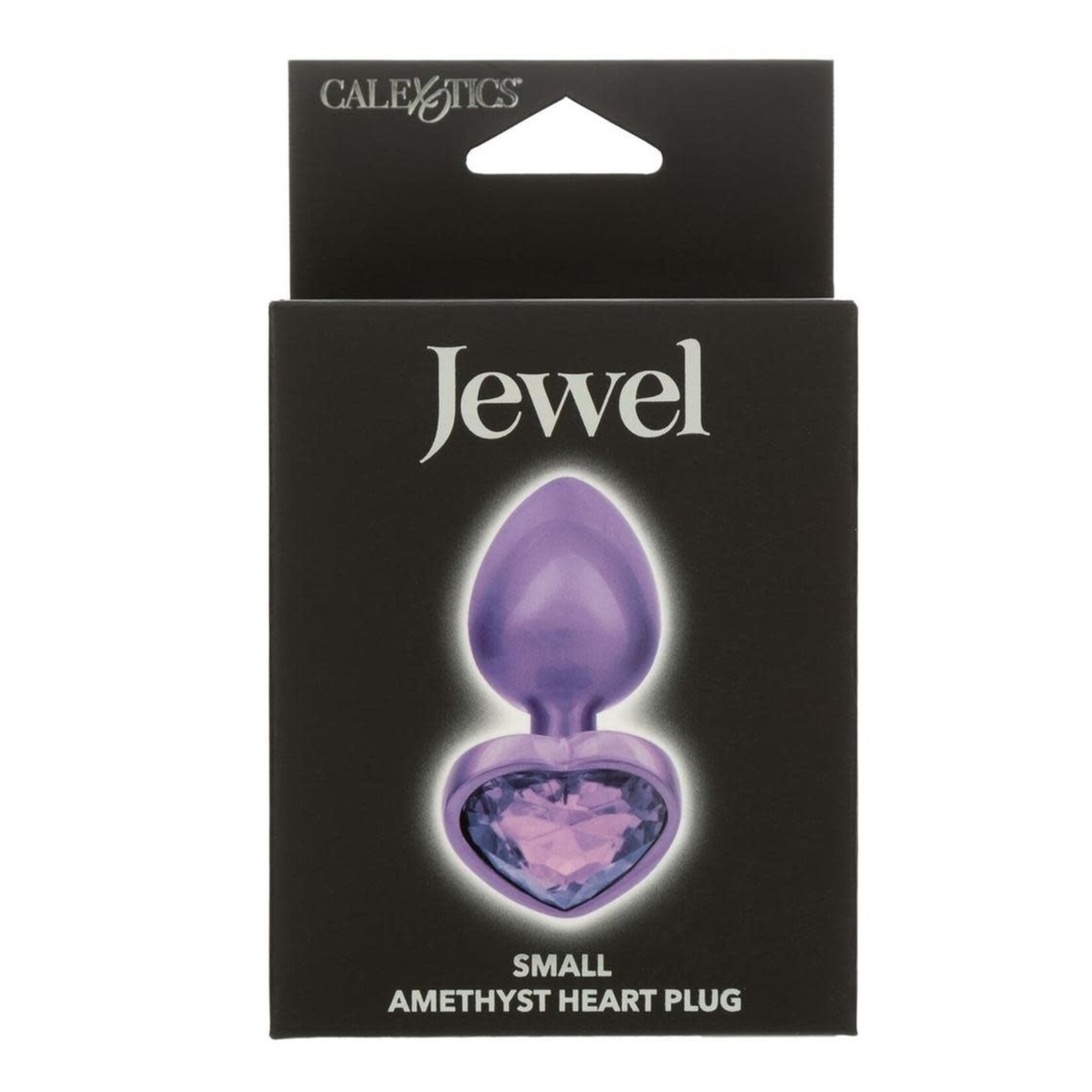 Calexotics Jewel Amethyst Heart Anal Plug - Purple