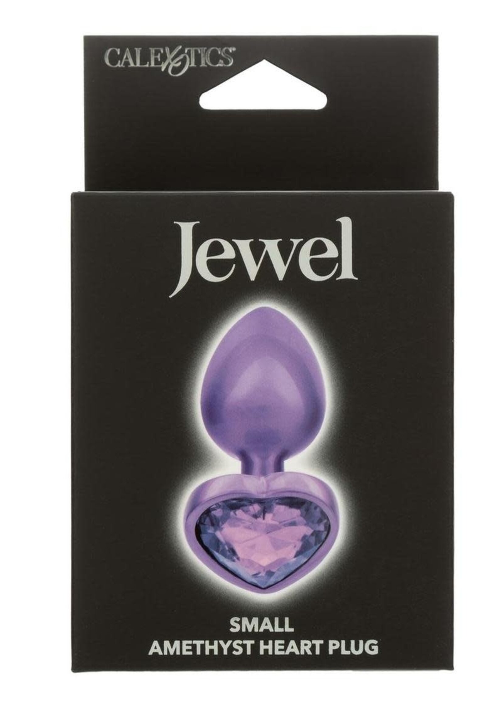 Calexotics Jewel Amethyst Heart Anal Plug - Purple