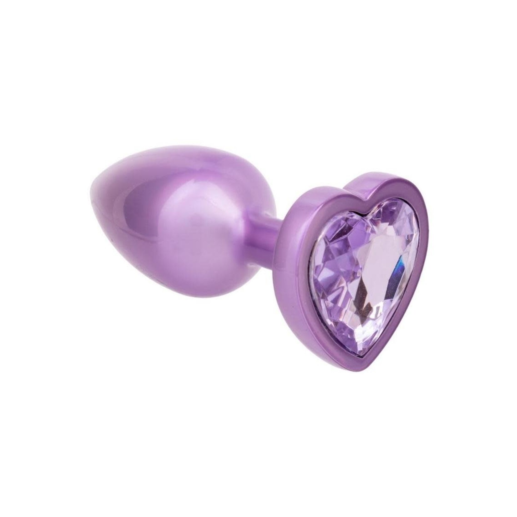 Calexotics Jewel Amethyst Heart Anal Plug - Purple