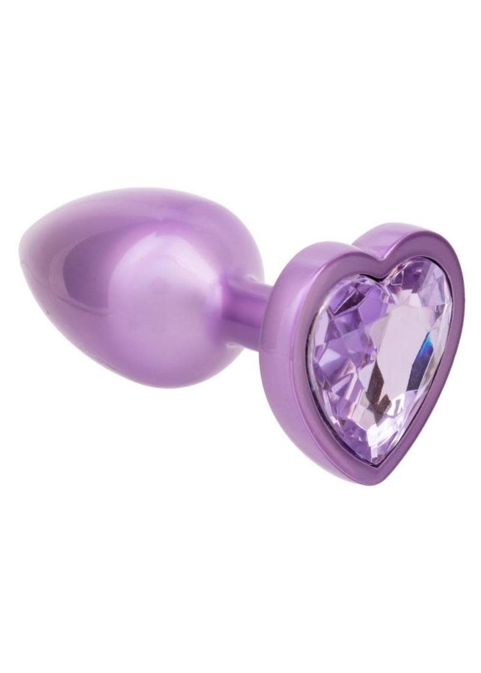Calexotics Jewel Amethyst Heart Anal Plug - Purple