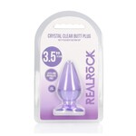 Shots RealRock Realrock Crystal Clear Anal Plug 3.5"