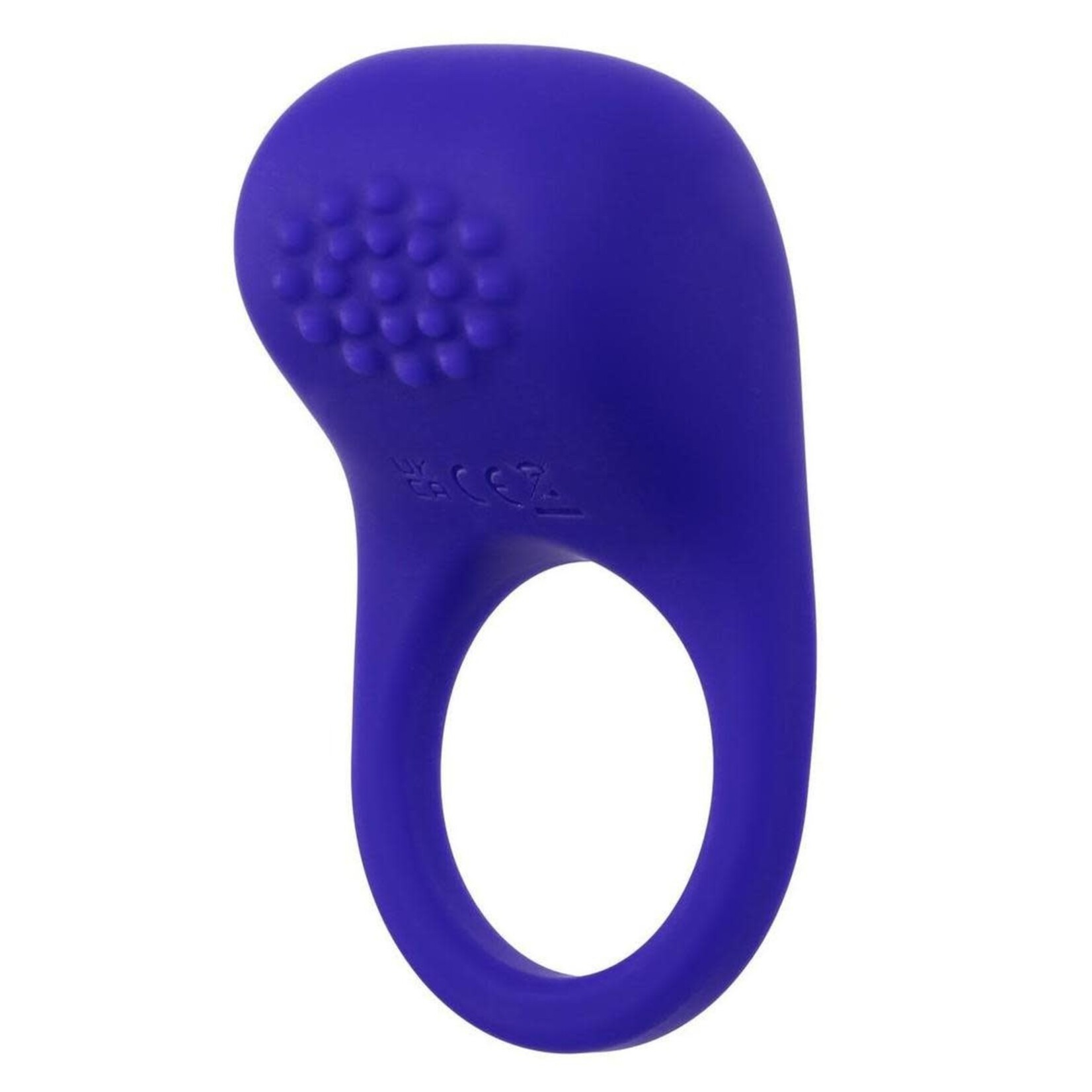 Calexotics Rumbler Rumble Rechargeable Silicone Cock Ring - Purple