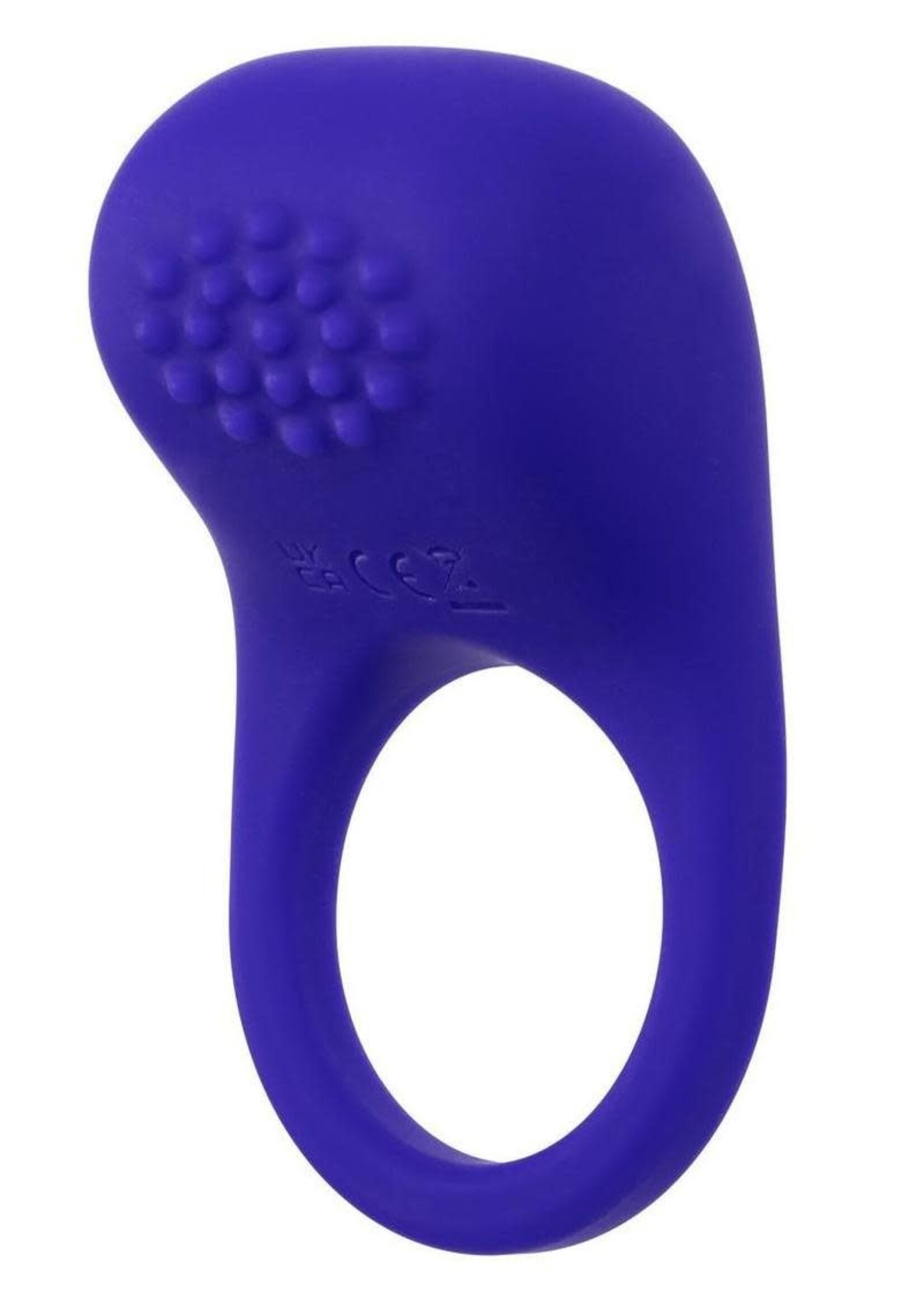 Calexotics Rumbler Rumble Rechargeable Silicone Cock Ring - Purple
