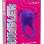 Calexotics Rumbler Rumble Rechargeable Silicone Cock Ring - Purple