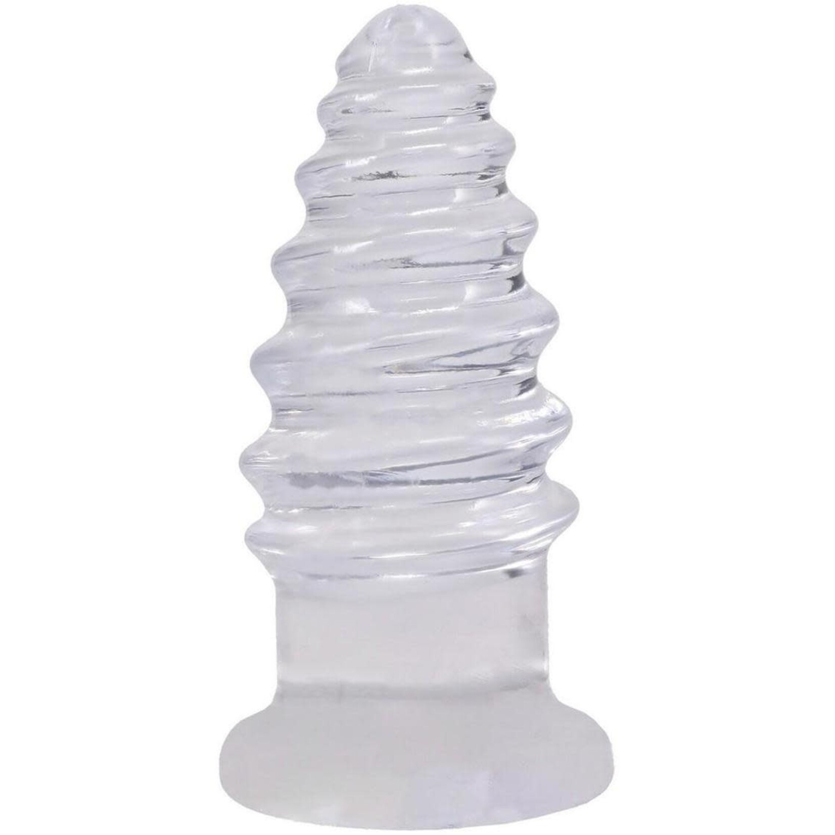 Doc Johnson Crystal Jellies Anal Twist 6In - Clear