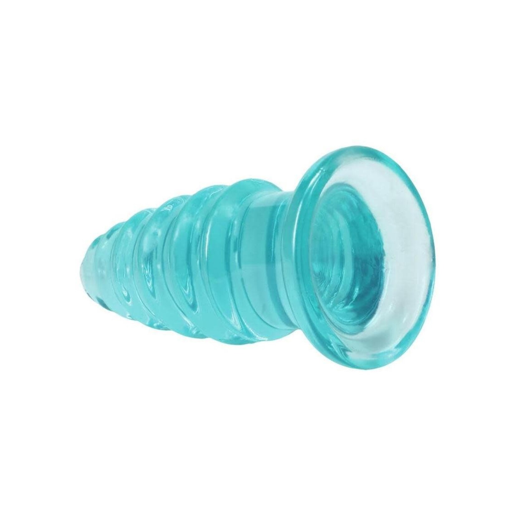 Doc Johnson Crystal Jellies Anal Twist 7In - Teal