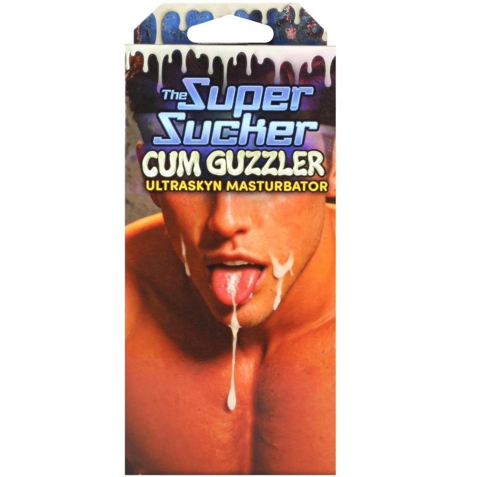 Doc Johnson Super Sucker Cum Guzzler Ultraskyn Masturbator - Male Mouth - Vanilla