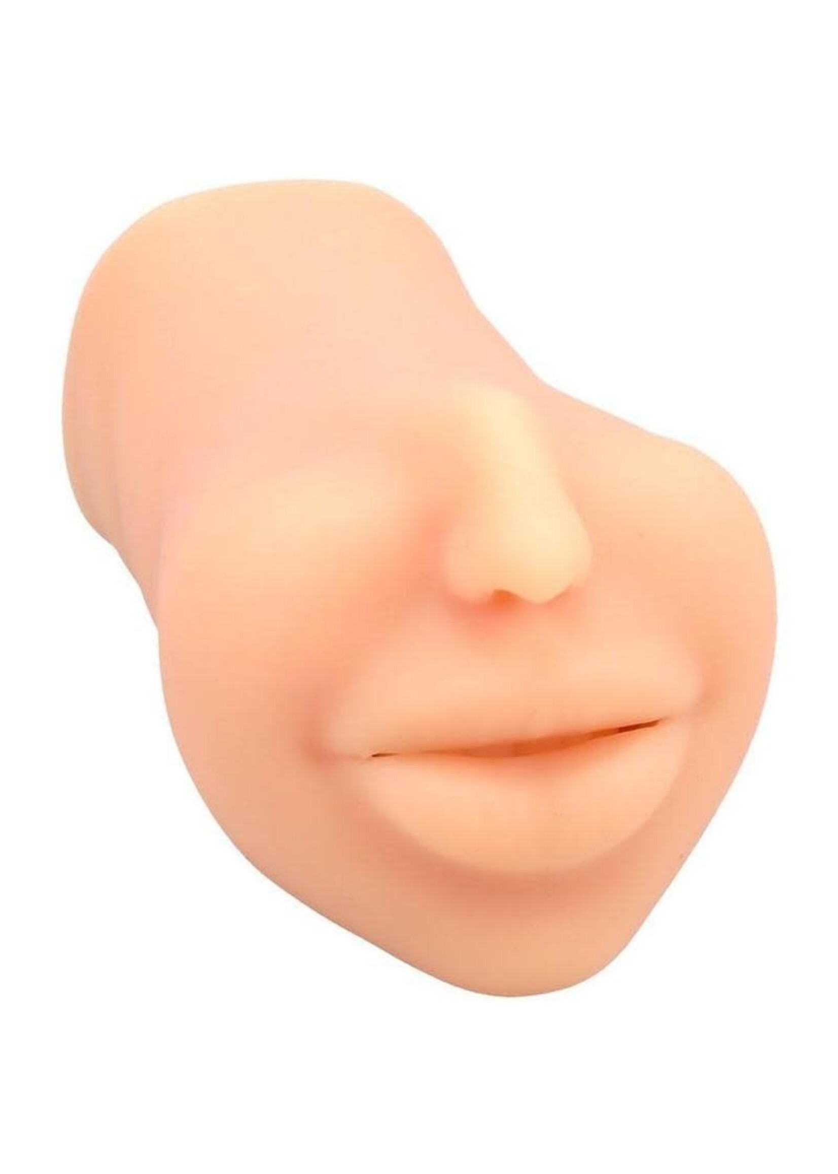 Doc Johnson Super Sucker Cum Guzzler Ultraskyn Masturbator - Male Mouth - Vanilla