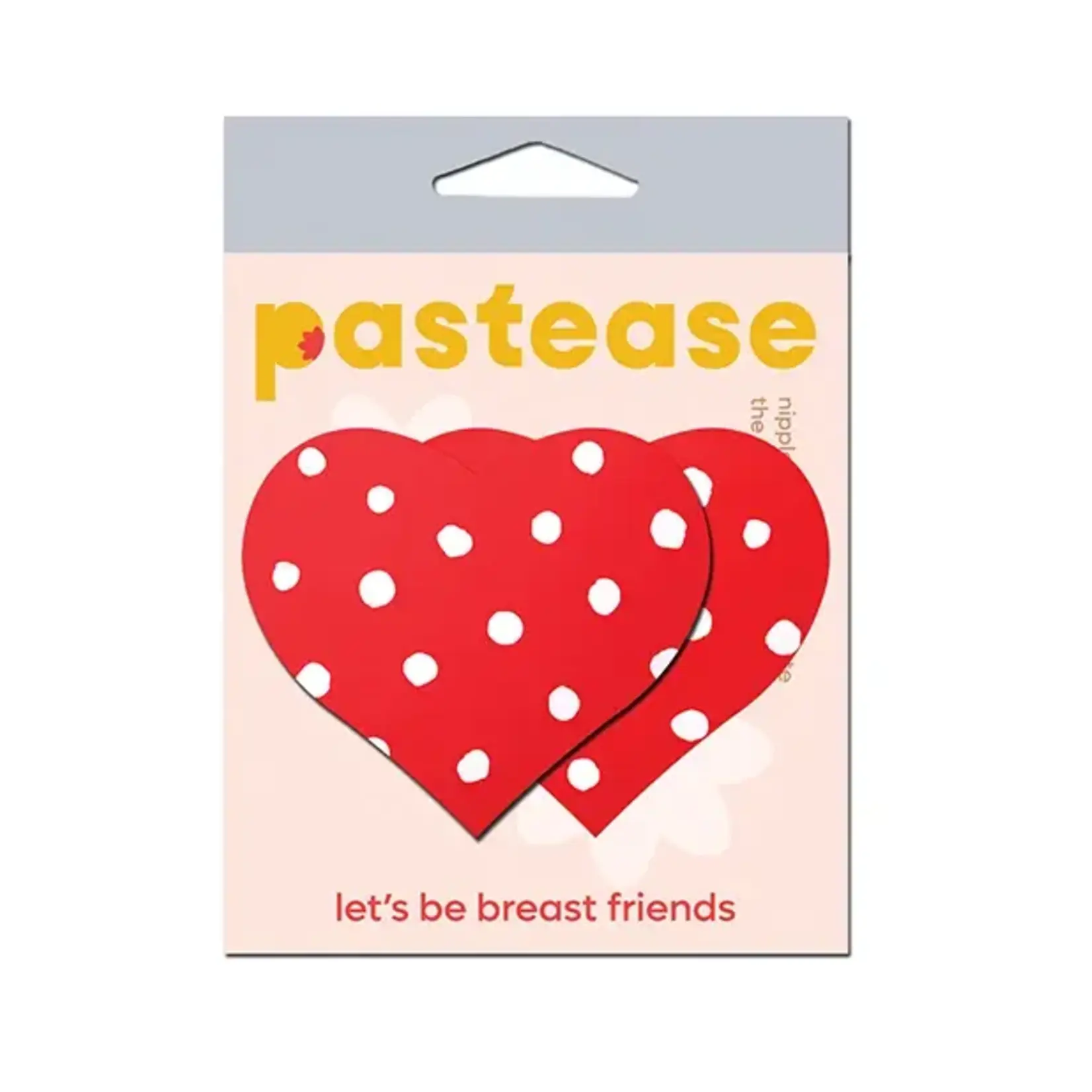 Pastease Pastease Heart w/Polka Dot - Red/White O/S