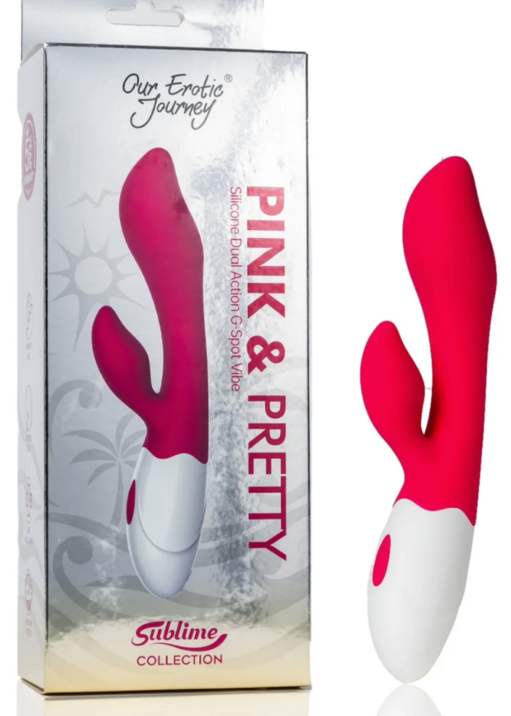 Our Erotic Journey Sublime Pink & Pretty Silicone Dual Action G-Spot Vibe