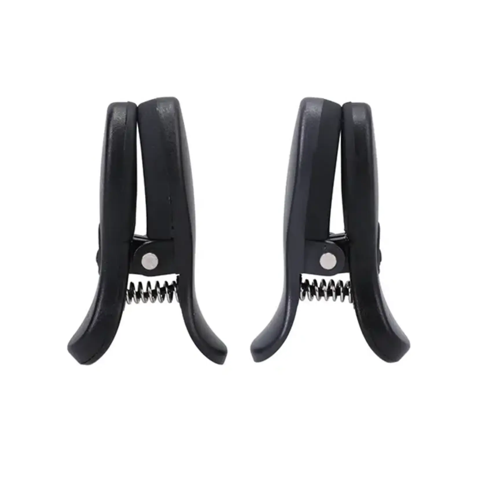 Doc Johnson Merci - Vibro Grippers - Wireless Vibrating Nipple Clamps With Rechargeable Case - Black